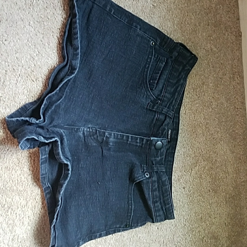 Black Denim Shorts
